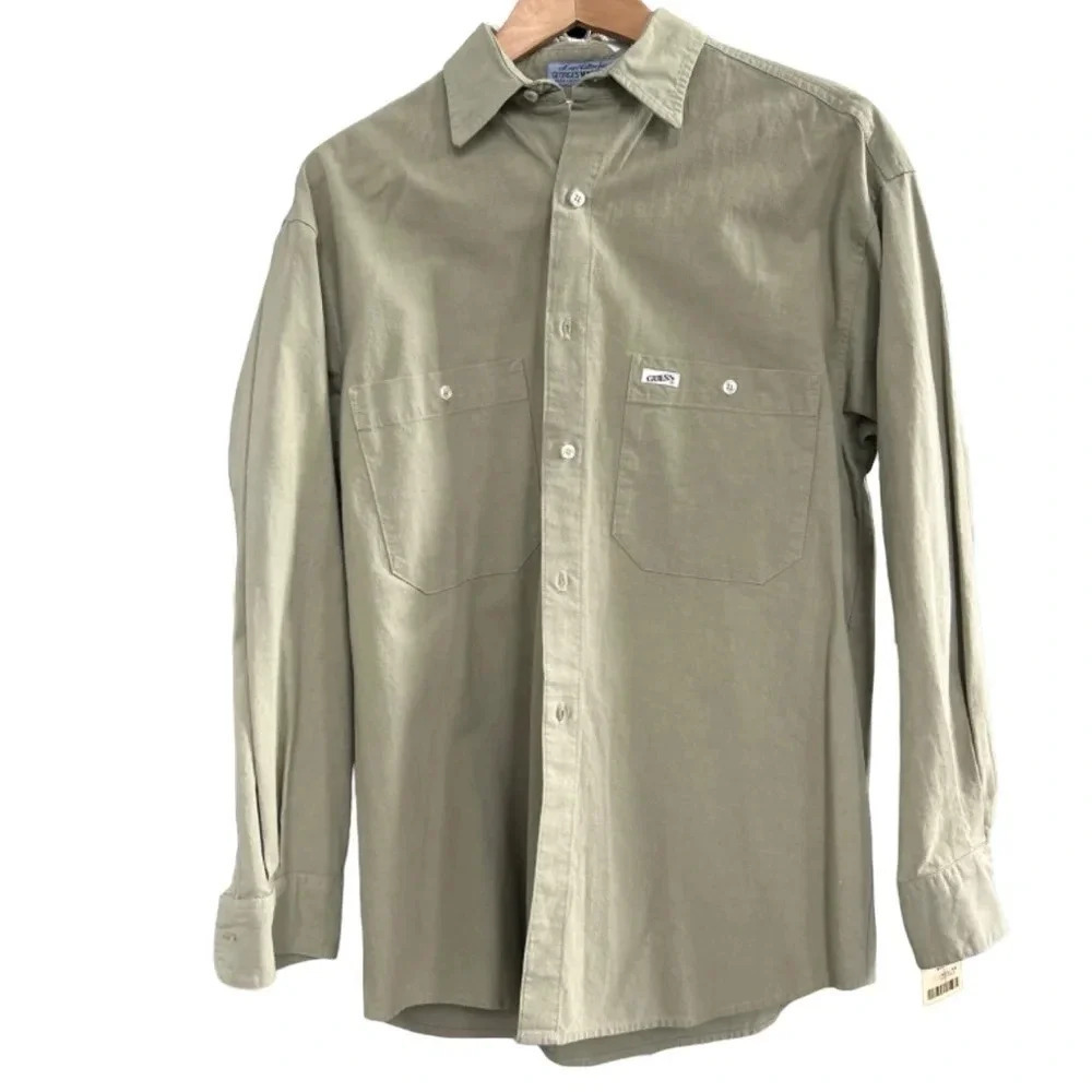 Vintage 80's Georges Marciano Long Sleeve Button up Shirt Sz 1 (US‎ L)